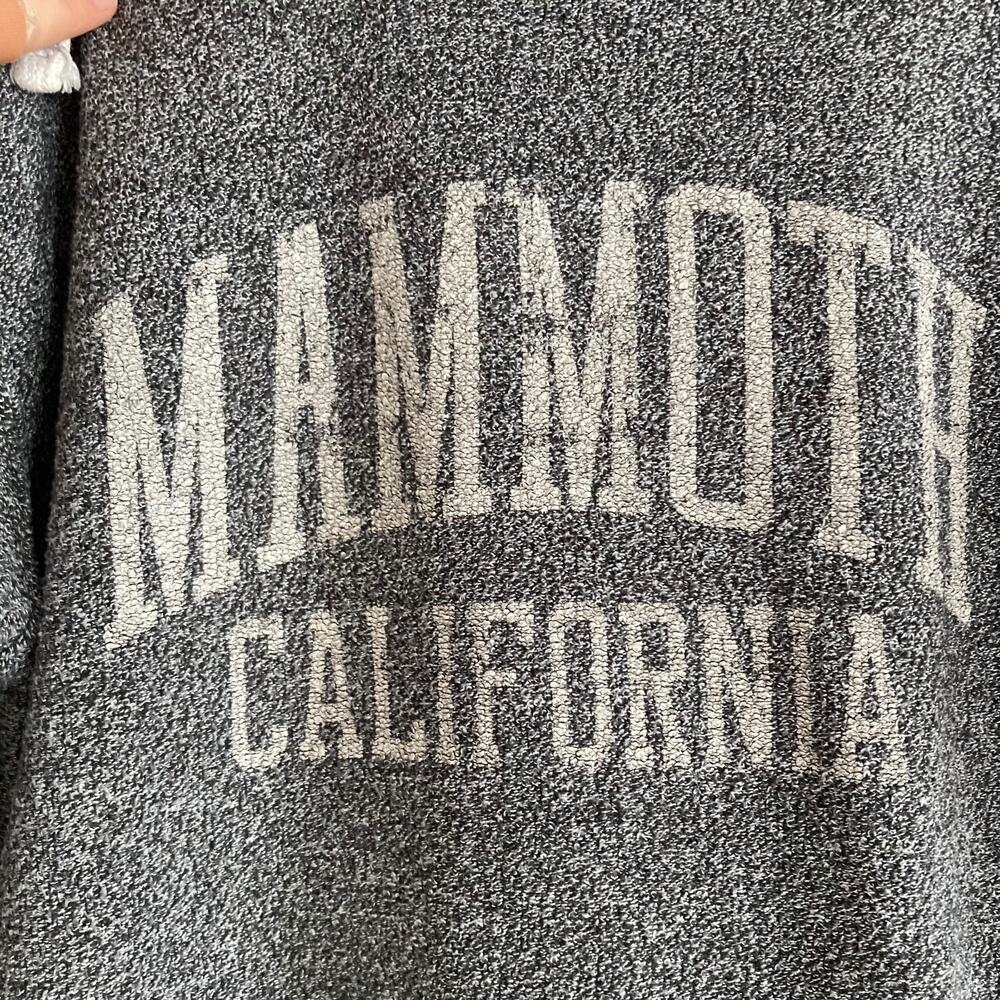 MV Sports Mammoth Gray White Terrycloth Slim Lightweight Hoodie Size Medium - Picture 7 of 16